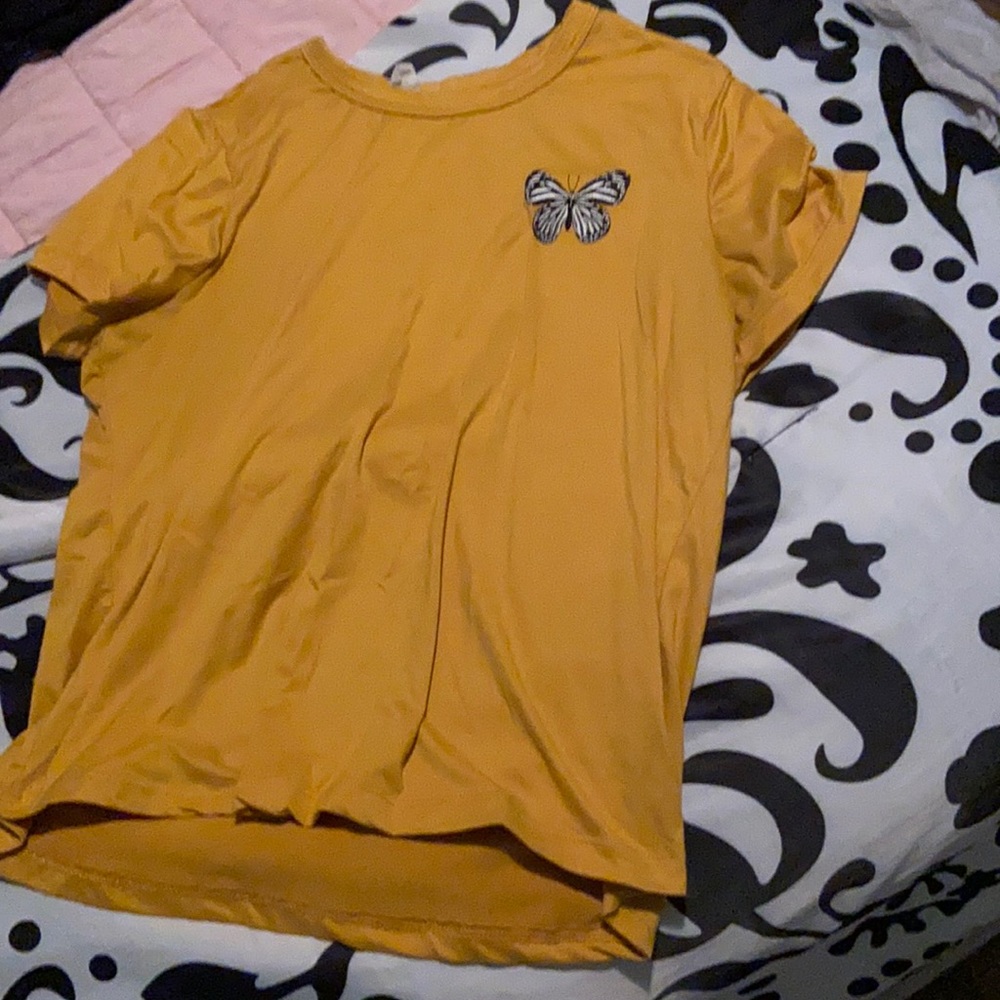 Yellow butterfly T